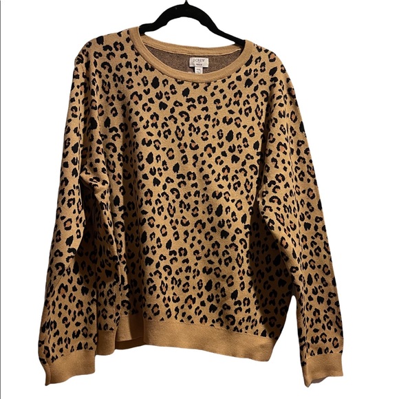 J. Crew Sweaters - J Crew XXL animal print sweater
